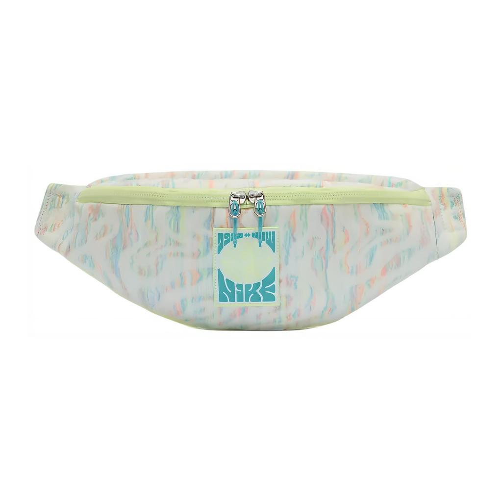 New Nike Heritage Fabric Shoulder Bag Crossbody Bag Fanny Pack Regular Unisex White & Light Yellow Green & Cactus Green FN4248-100
