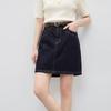 Minirock mit hoher Taille in A-Linie