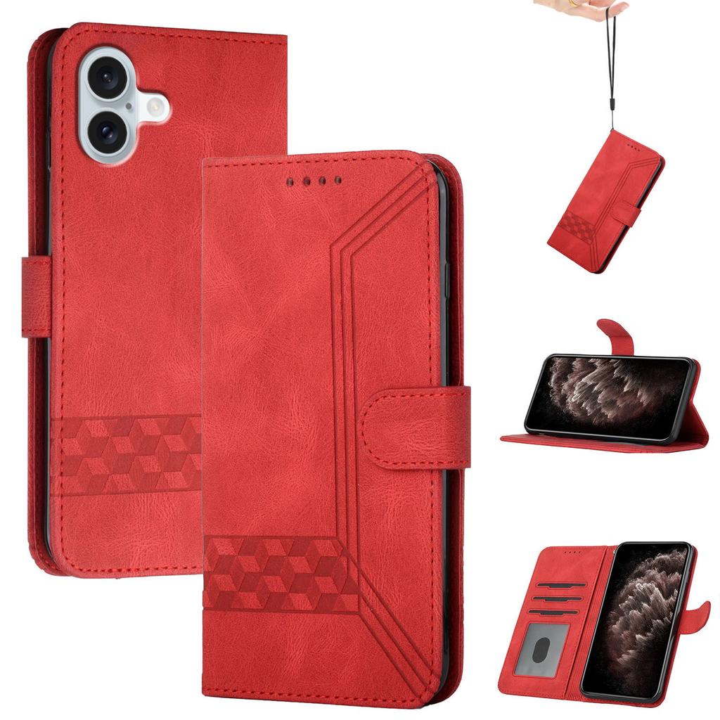 YX0010 Series for iPhone 16 Case PU Leather Wallet Stand Flip Phone Cover