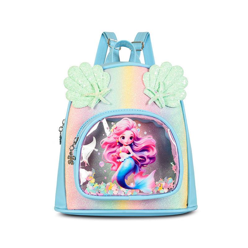 Adorable Mermaid Backpack For Kids Lightweight Breathable School Bag Ages 2-5