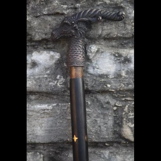 Drogon Handle Walking Stick Victorian Cane Wooden Vintage Style Antique Gift Head