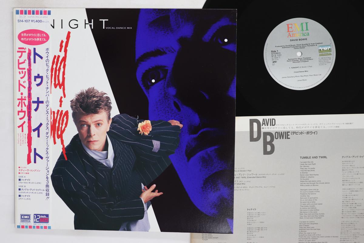 

12inch Record DAVID BOWIE Tonight Vocal Dance MixDub Mix S14107 EMI AMERICA 1984 Japan Obi Rock Used