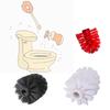 Replacement Wc Plastic Bathroom Cleaning Toilet Brush Head Holder Black White
