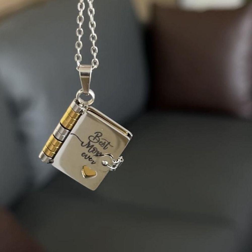 Gold Color Daughter Book Necklace My Incredible Daughter Book Necklace  Jewelry Accessories