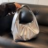 SLarge Capacity PU Leather Shoulder Bags Women Big Silver Crossbody Bags New In 2026 Solid Simple Hobos Bags Female Packages