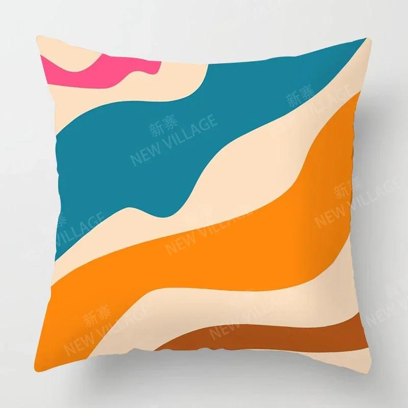 Nordic Fall Home Decor Autumn Throw Pillow Case Sofa Cushion Cover Modern   Geometry