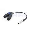 DRRI Atomos to Dual XLR Breakout Audio Input Cable for Shogun Monitor Recorder 10-pin 3-pin