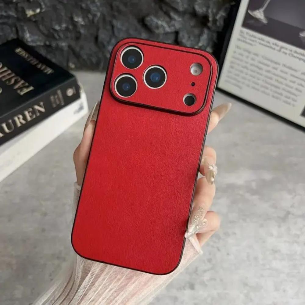 Luxury High Quality Business Leather Phone Case For iPhone 17 16 15 14 13 12 11 Pro Max Plus 17 Air Sillicone Soft TPU Cover