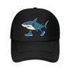 Cartoon Shark S Mesh Baseball Cap Dad Hat Hip Hop Snapback Cap