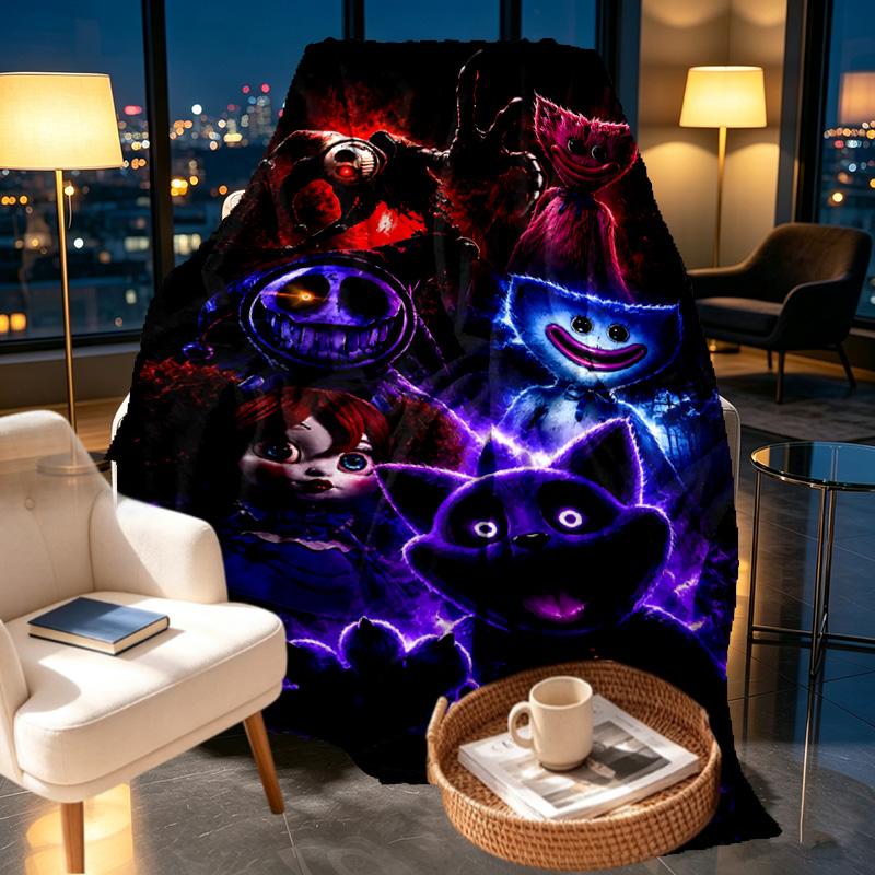 Poppy Playtime Print Blanket - Soft & Comfortable, for Bedroom, Travel, Sofa, Home Decoration - Birthday Christmas Gift for Friend