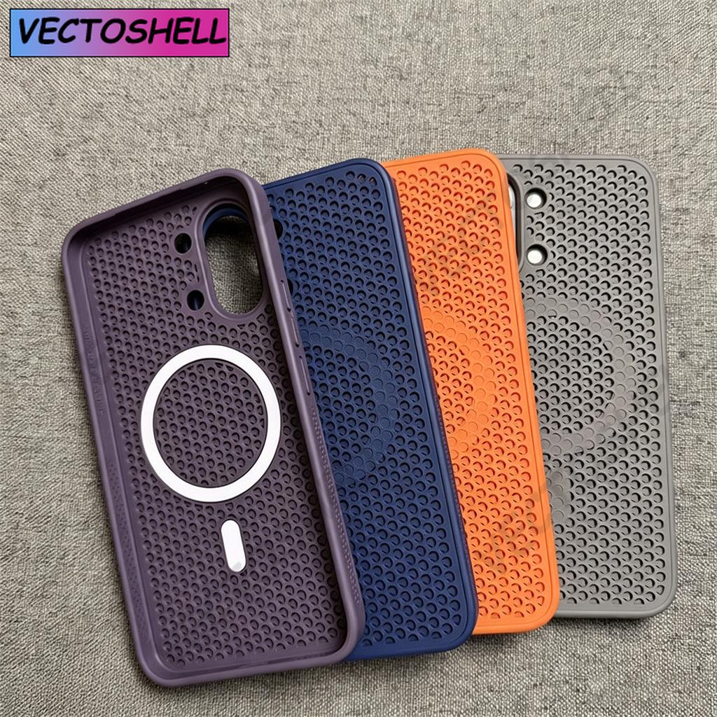 Cooling Breathable Mesh For Magsafe Case For Poco X8 Pro Max Case Heat Dissipation Shockproof Hard For Poco X8 Pro Max Cover