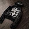 Y2K Street Style Graphic Embroidered Hoodie Dark Eye Patch Pullover Sweatshirt Teens Youth