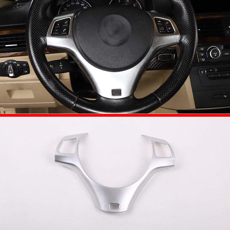ABS Silver For BMW 3 Series E90 2005-2012 Car Interior Decoration Cover Stickers Dashboard Console Gear Shift Door Handle Trim