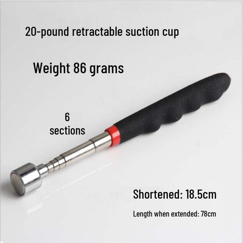Magnetic Pickup Tool with Light & Inspection Mirror for Auto Repair