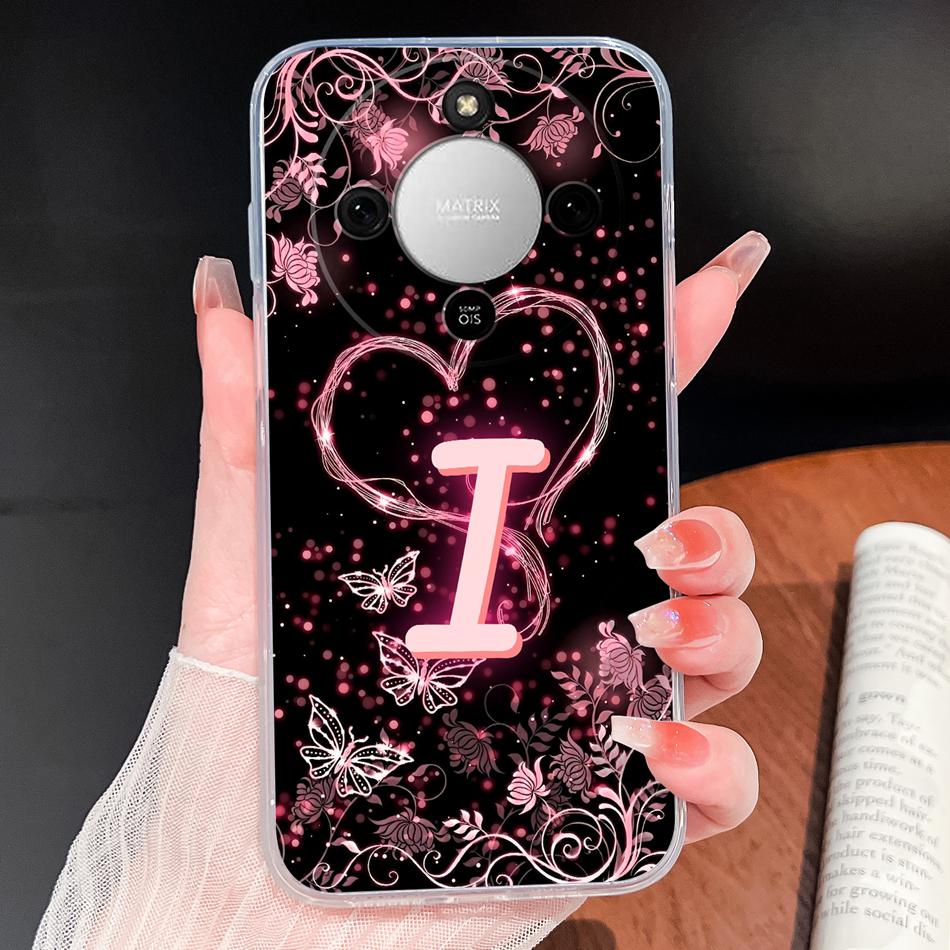 For Honor X6D X8D X9D 4G 5G Case Dreamy Color Letters Clear Covers For HonorX6D X 8D X9D Soft TPU Silicone Anti Drop Back Cover