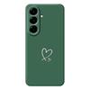 For Samsung Galaxy A56 5G Case White Love Pattern Printing Straight Edge TPU Phone Back Cover