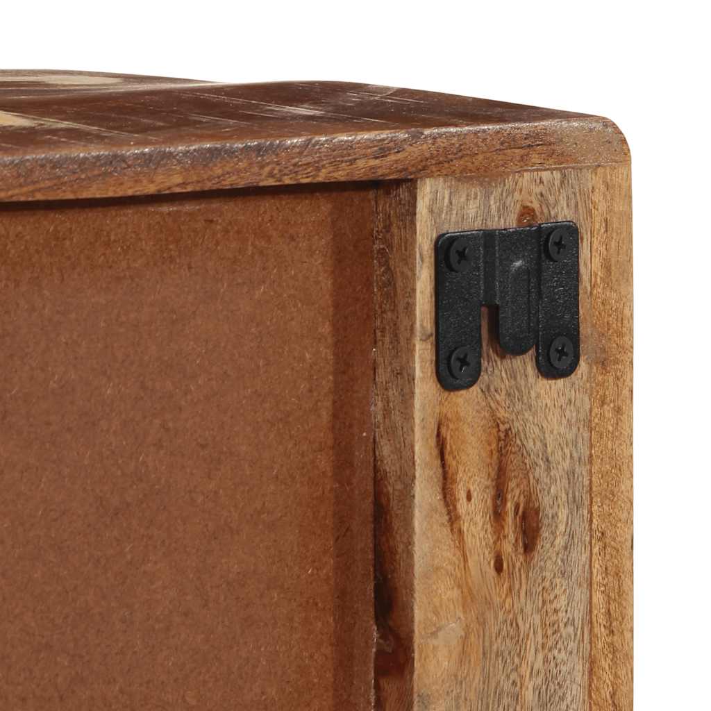 Wall Mounted TV Cabinet 100 X 32 X 25 Cm Reclaimed Solid Wood