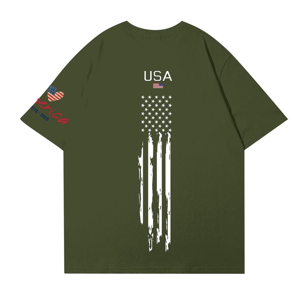 Women's Casual Fashion Round Neck Casual Print Short Sleeve T-Shirt Top
