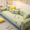 New Milk Fleece Sofa Cushion Autumn And Winter Plush Cartoon Seat Cushion Fixed Non-Slip Sofa Cover Winter Cover