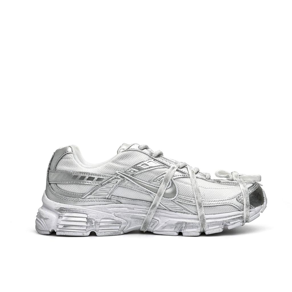 Nike Initiator Abrasion Resistant Low top Running Shoes Unisex White Gray Silver FZ9020-100(Team920-BOX)