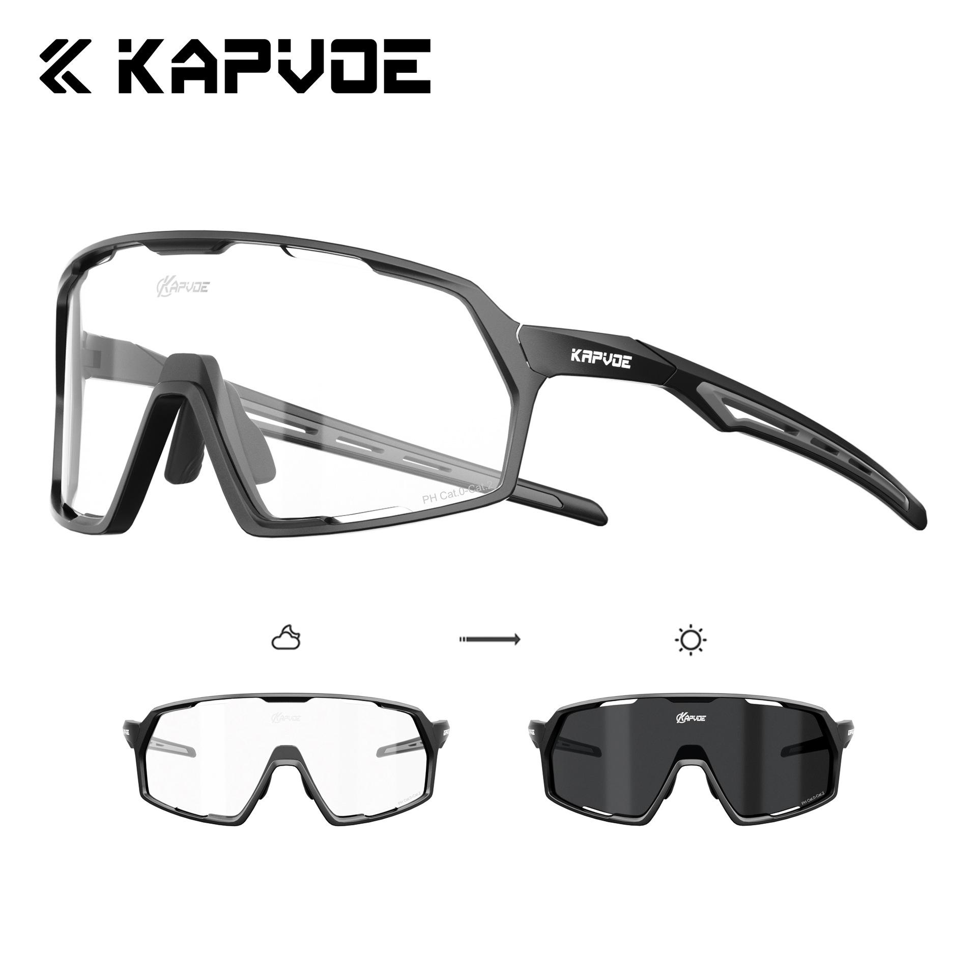 Cycling, running, mountaineering glasses, UV-resistant and impact-resistant sports goggles.