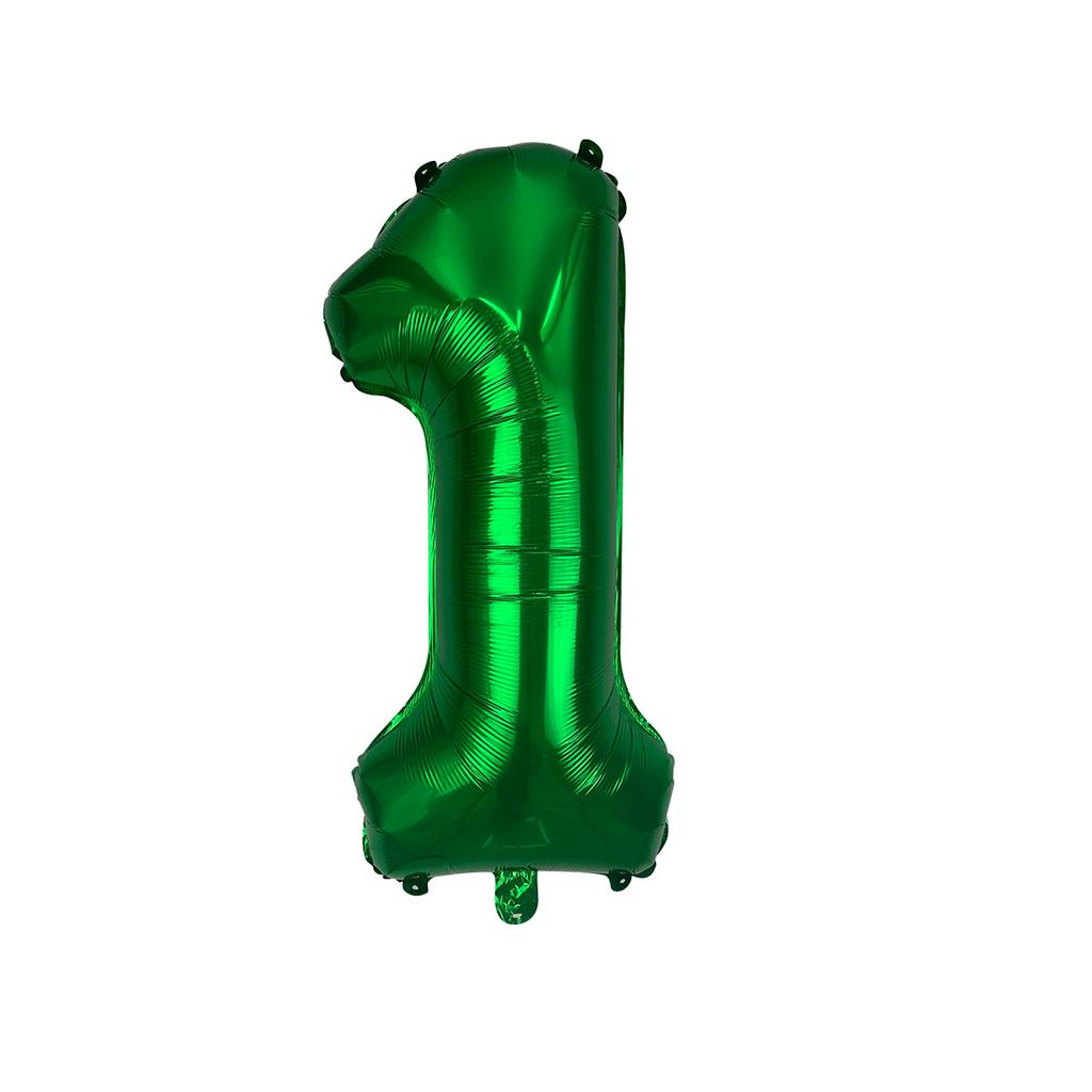 1/2pcs 32-Inch Green Number Balloons-Aluminum Foil Mylar Digit Balloons for Birthday Partie,Anniversaries,new Year&Celebrations