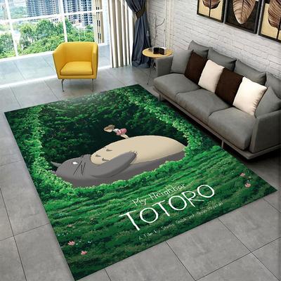 Klassiek T-Totoro Cartoon Schattig Tapijt Vloerkleed voor Speelkamer Slaapkamer Woonkamer Bank Huisdecoratie, Kinder Vloerkleed Antislip Vloermat Cadeau