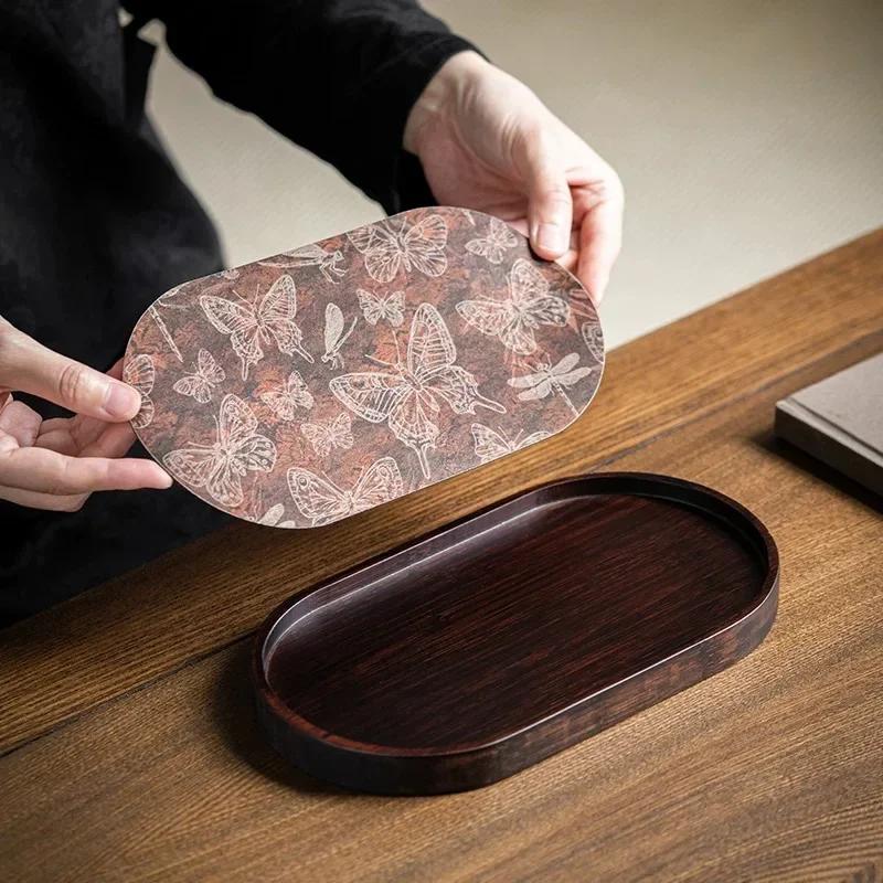 New Chinese Bamboo Tea Tray High-grade Household Simple Dry Brew Tea Table Kung Fu Tea Set Small Tray