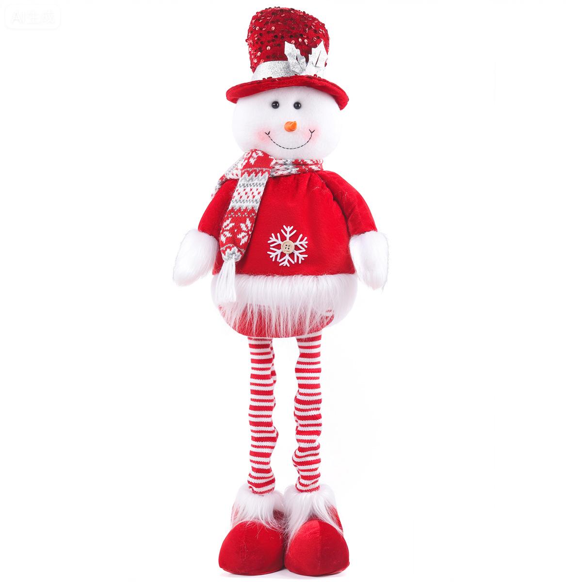 2026 Christmas Red Knit Series Doll Display Props