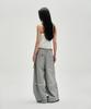 NOT4NERD Raw Edge Curved Biker Sweat Pants - Gray