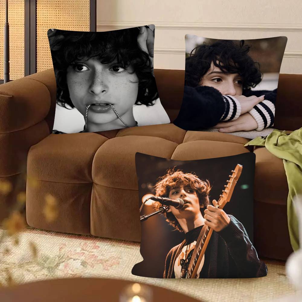 Schauspieler Finn Wolfhard Kissenbezug Mode Quadratischer Kissenbezug Schlafzimmer Sofa Raum Ins Dekoration Freizeit