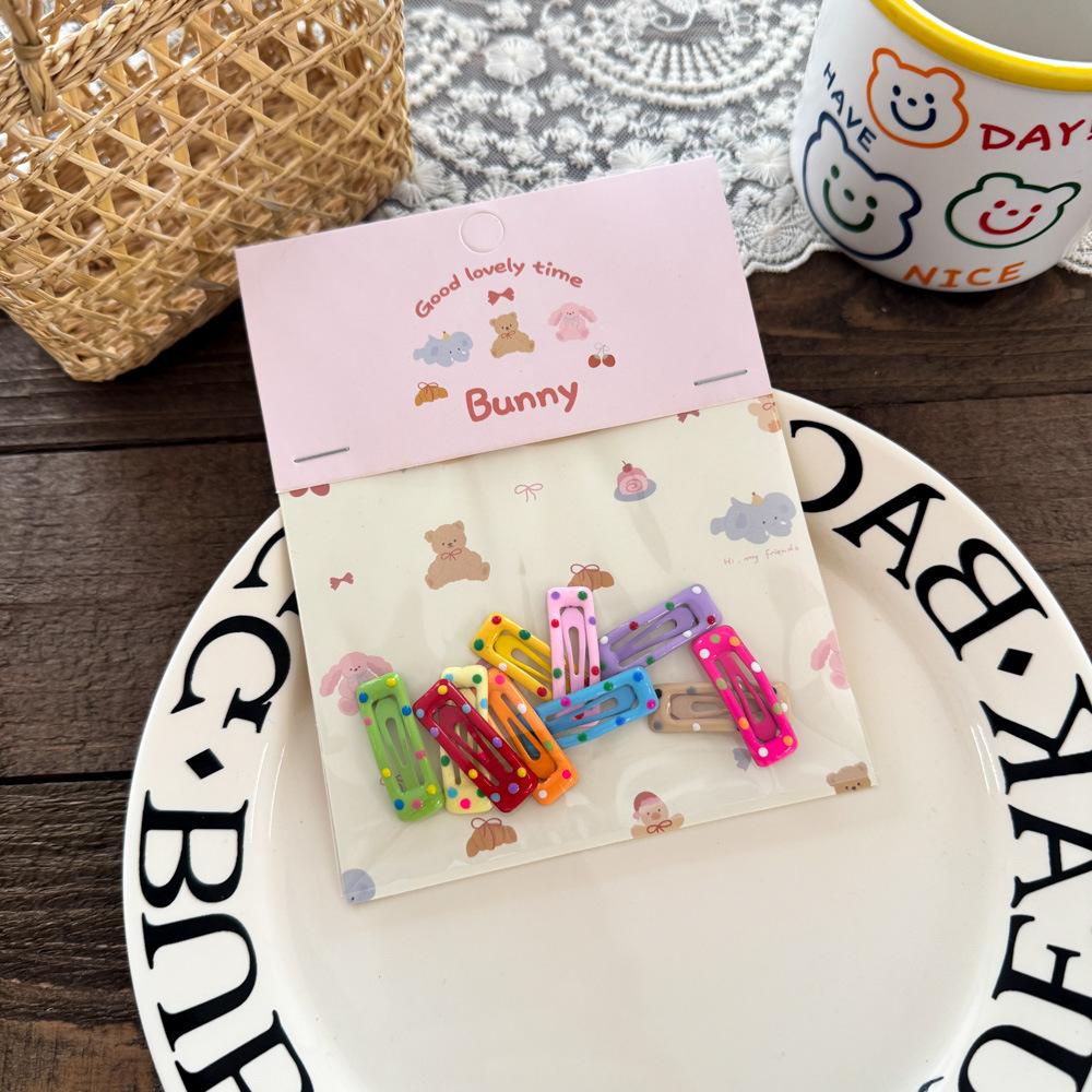 10 buc. Acele de păr coreene noi pentru copii, fete, culoarea ceaiului cu lapte, barete prințesă, clemă laterală, accesorii de păr pentru fetiță