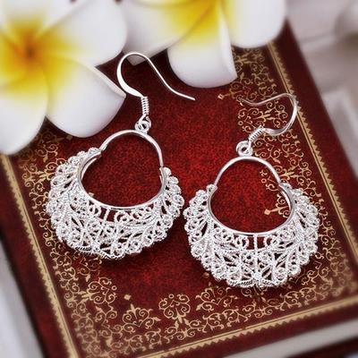 Feine Charm 925 Sterling Silber Vintage Ohrringe für Frauen Luxus Designer Schmuck Hochzeit Geburtstagsgeschenk Weihnachtsgeschenke