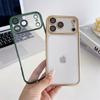 Gjennomsiktig Galvanisert Telefondeksel For iPhone 17 Air 16 15 Plus 14 Pro Max 13 12 Mini Mykt TPU-deksel med Beskyttelsesfilm for Linse