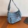 Ledig Ny Mode Denim Damväska Dam Handväskor Axel Messenger Väska Jeans Dam Axelväskor Dam Tygväska Cowboyväskor