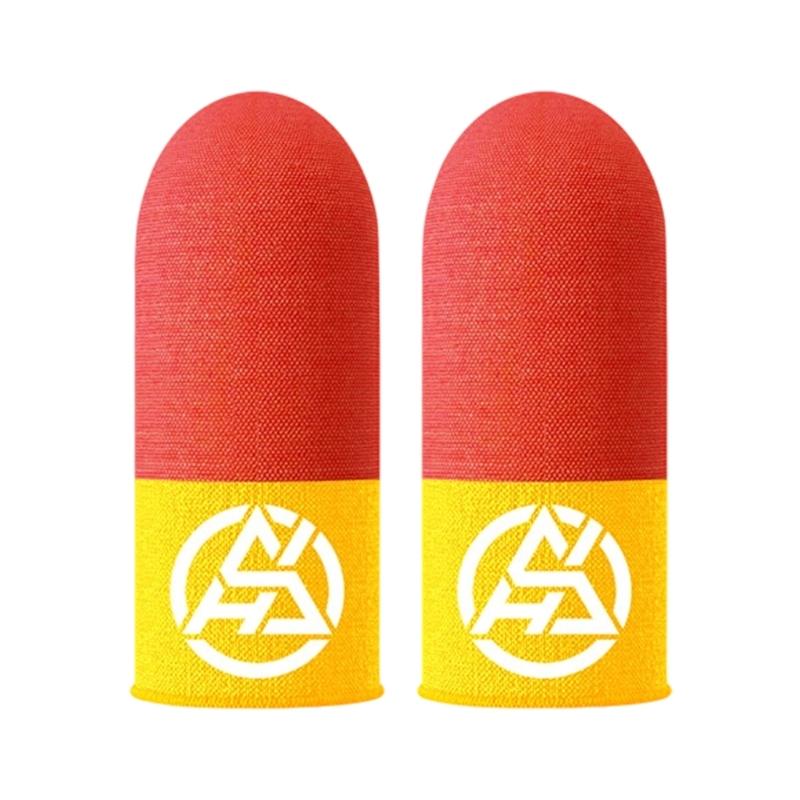 Glow In The Dark Gaming Finger Sleeves Conductive Fiber Double Tone Design For Enhancing Night Play And Precise Touch Display Control