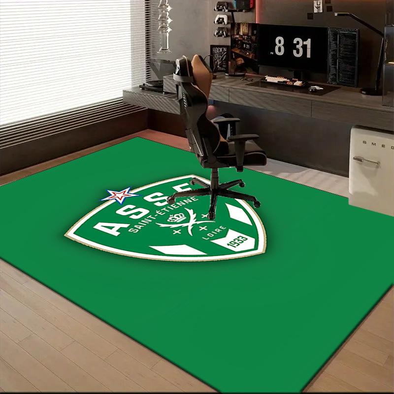 Asse Saint-etienne Crest Rug Office Floor Mat - Machine Washable for Bedroom, bedroom, livingroom, Room Decor Fan Gifts Christmas