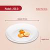 DM 229 Series White 9-inch Melamine Shallow Serving Plate