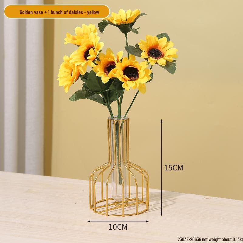 Minimalist Transparent Glass Vase for Creative Flower Arrangements In Living or Dining Rooms