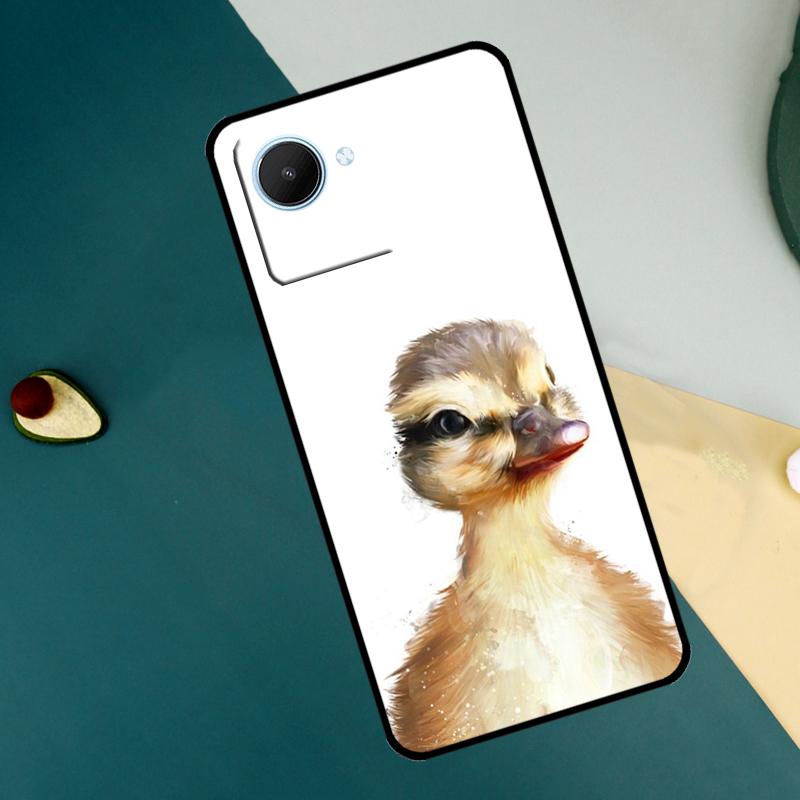 Cute Cartoon Duck For Realme C55 C71 C75 C67 C63 C51 C61 C53 C35 C65 11 12 13 14 15 Pro Plus GT6 GT7 Pro Case