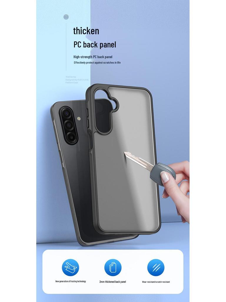 Skin-Feel Matte Phone Case for Samsung A17, A07, A27, A56 - Full Coverage & Transparent Back Cover