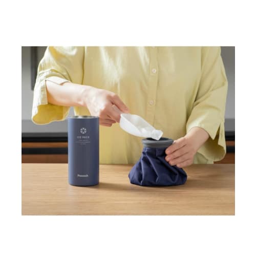 The-peacock Thermos Industry (The-peacock) Peacock Ice Pack (Cloth Ice Bag Type) with Vacuum Insulation, Keeps Drinks Cold, Heat Protection, and Featu