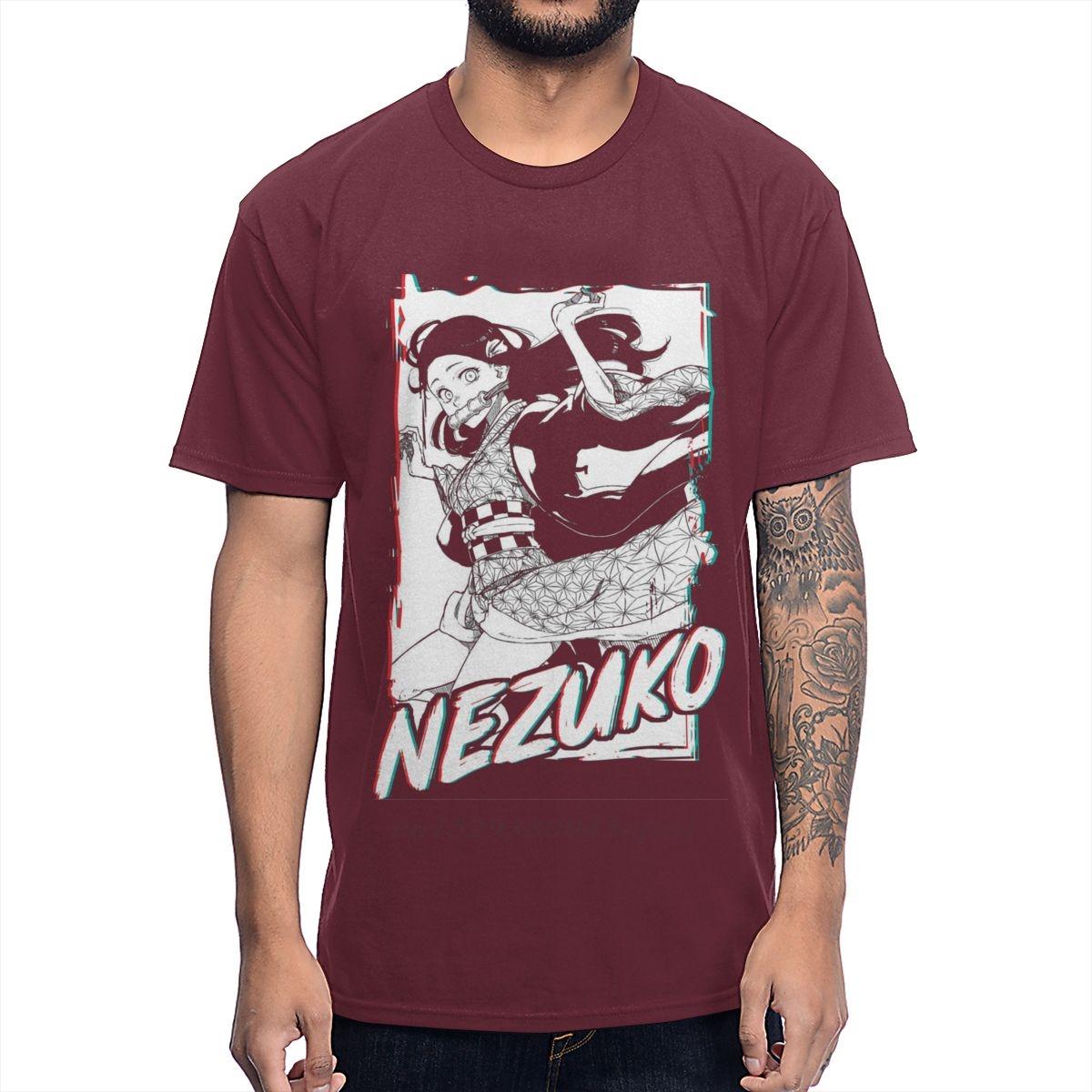 

Demon Slayer Kimetsu no Yaiba T Shirt Vaporwave Kamado Nezuko Graphic Print Soft Cotton Tshirt Guys Punk Designer Streetwear S