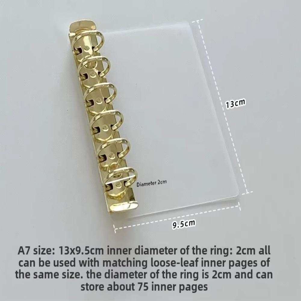 M5 A7 Loose Leaf Side Insert Board Pad Partition Handmade Clip Secondary Ring Inner Page Storage Clip Binder Clip DIY Partition