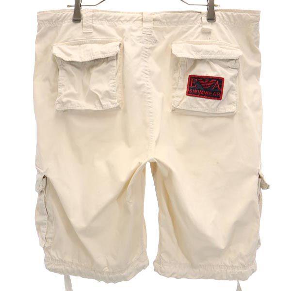 Emporio Armani Cargo-Hose XL Elfenbein System Schwimmen Amphibisch Badebekleidung Herren Gebraucht