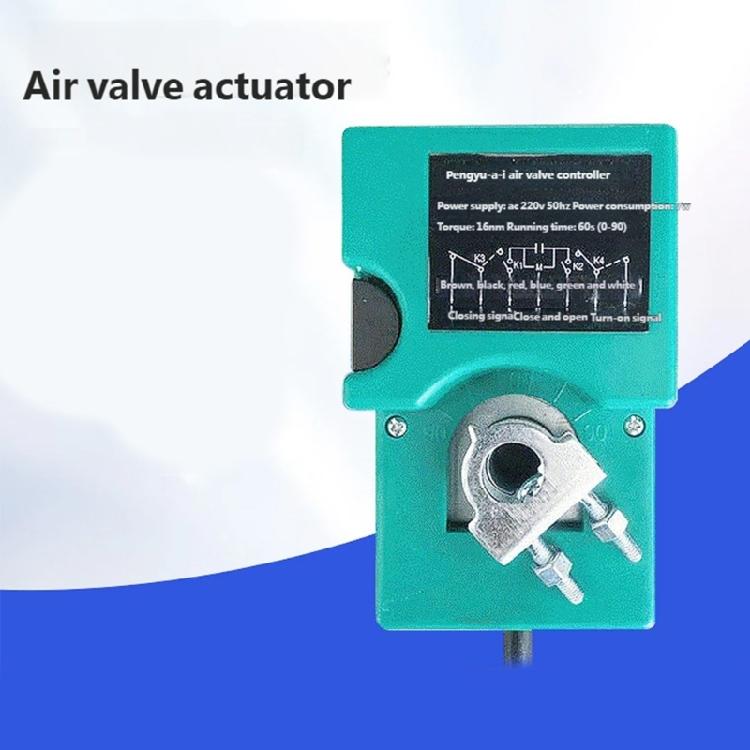 Vervangende Klepsteller Verstelbare Windkleppenregelaar voor Huisventilatie, Aangedreven Actuator, ABS Behuizing en Schachtbevestiging voor Kanaalregeling