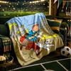 Tintin's Adventure City Blanket Lightweight Flannel Bedding Blanket Perfect for Travel, Camping, Living Rooms, Offices, Sofas, Fan Christmas gift
