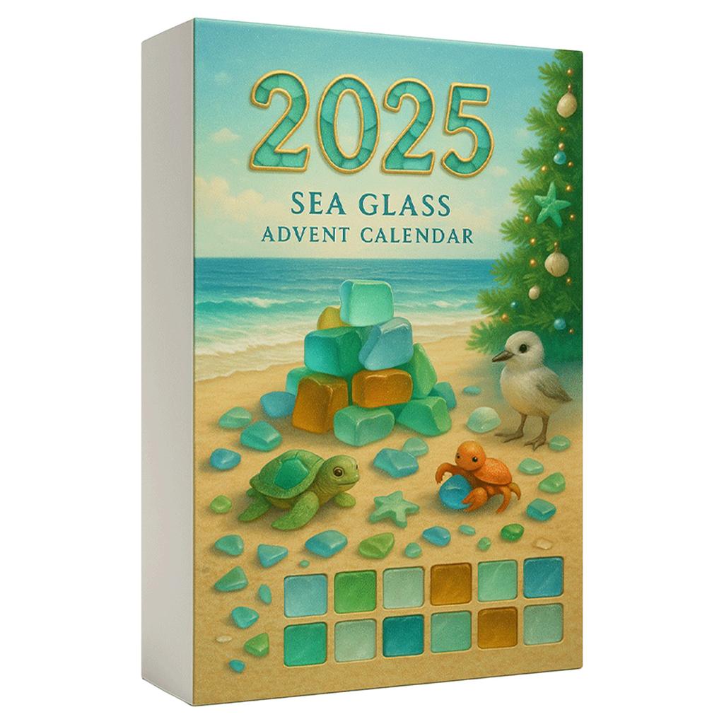 Świąteczna Zawieszka Ozdobna Szkło Morskie Akryl Choinka Kalendarz Adwentowy Zawieszka Ozdobna Na Odliczanie Świąt Bożego Narodzenia Wystrój Domu Impreza