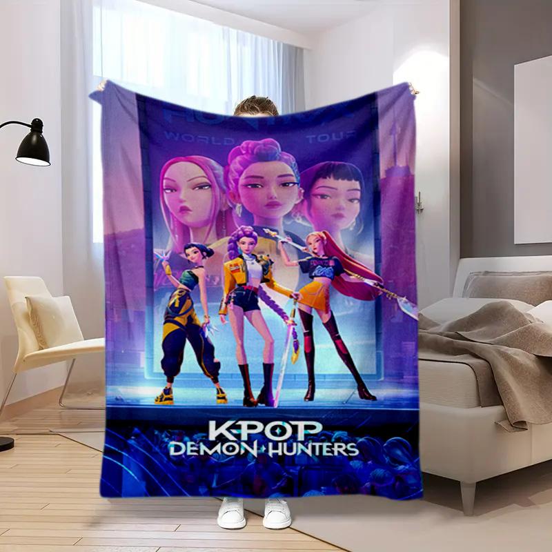 Kpop Demon Hunters Rumi Blanket Suitable All Seasons Soft Comfortable Sofa Office Home Blanket Holiday Birthday Gift Blanket Suitable For All Seasons 