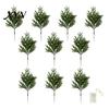 Warm White LED Twig Lights Artificial Lighted Pine with Lights, Fairy Light Olive Branch, Realistic Faux Battery Operated Branches Stem for Home Table